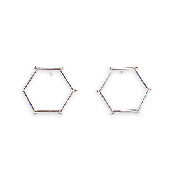 Handmade Hexagonal Earring (Plain)