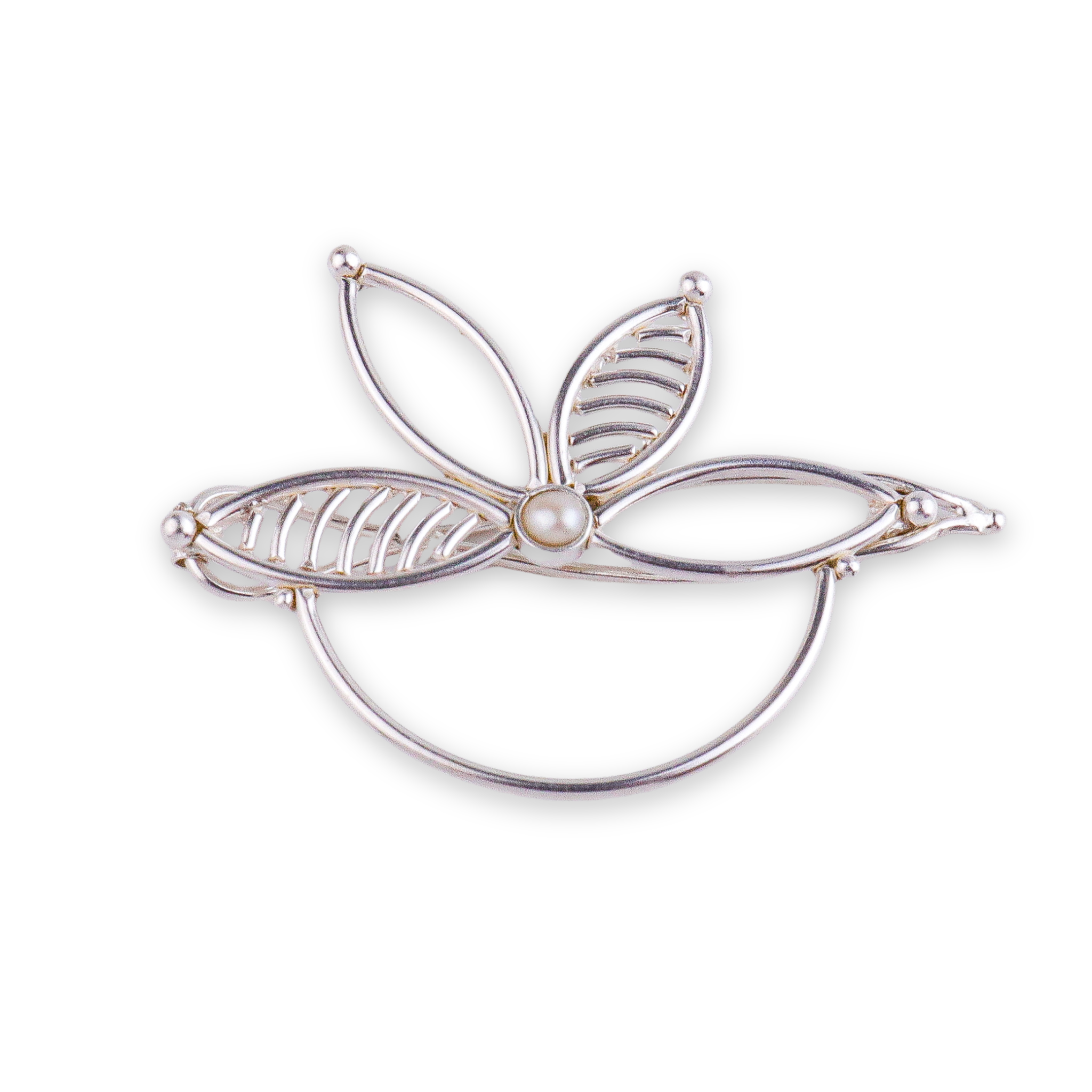 Pearl Flower Hairpin | 92.5 Sterling Silver