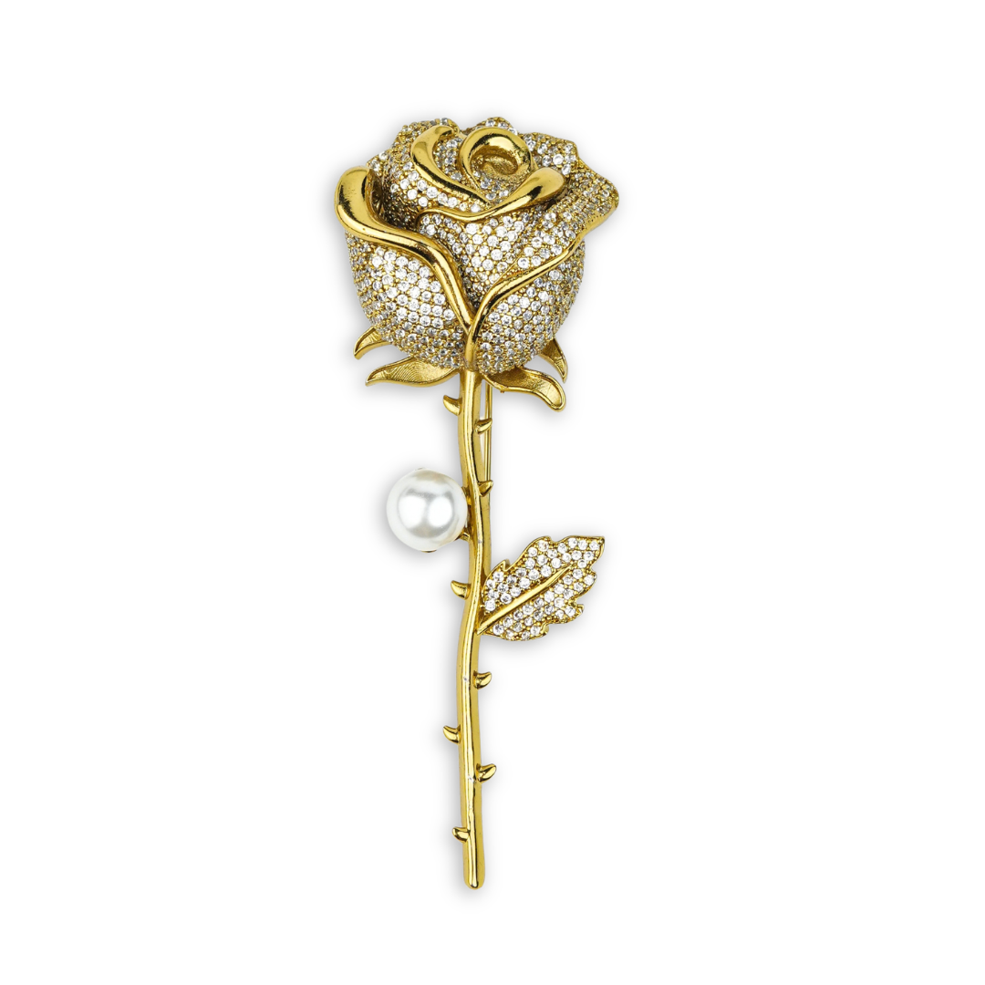 22K Gold Plated Fashion Unisex Brooch