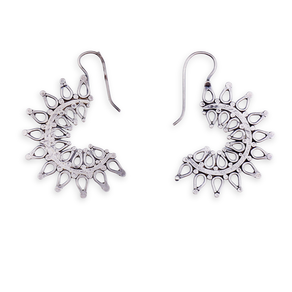 Ranphool (Wildflower) Hammered Earring - Small