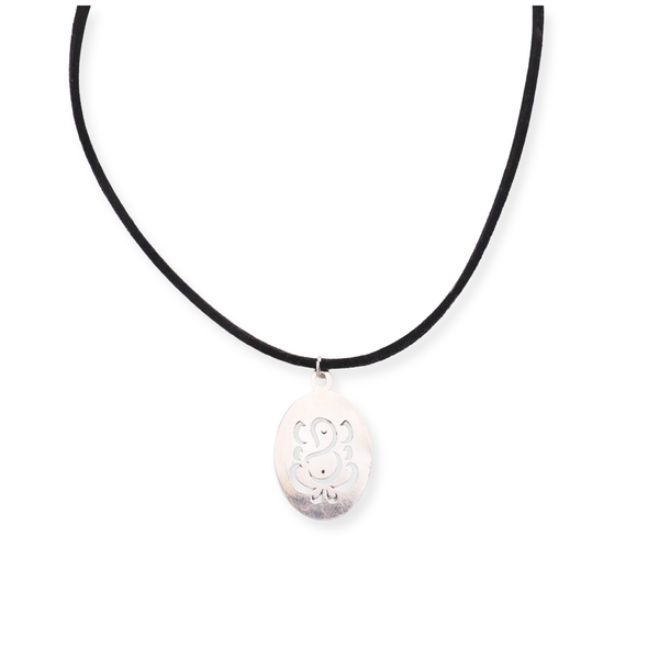 Silver Ganesha necklace for Men & Women