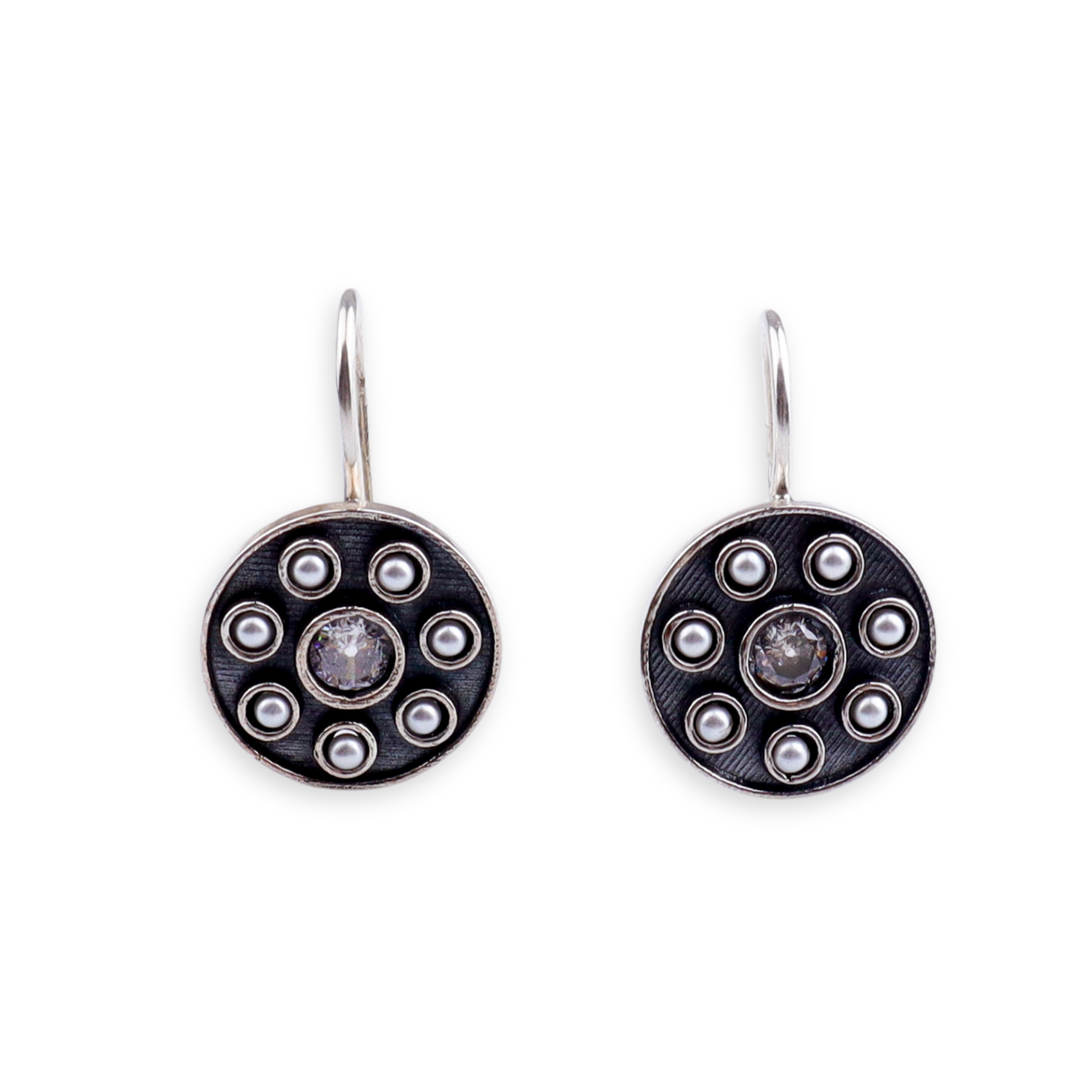 Moha Maya Pearl earrings | CZ | 92.5 Silver