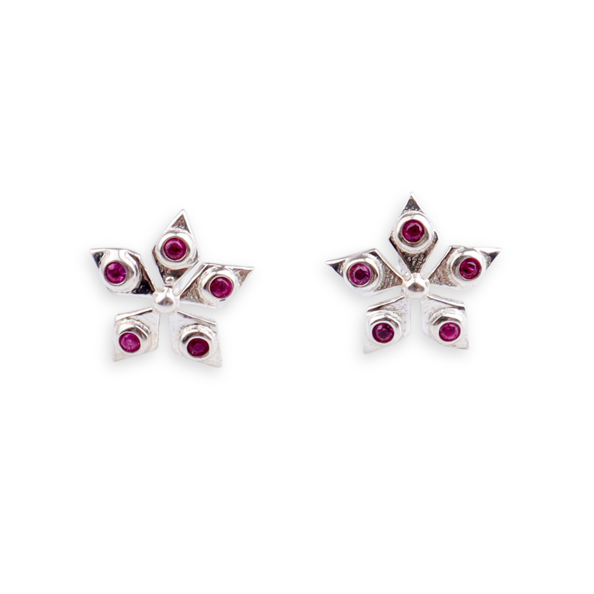 Silver Nakshatra Studs