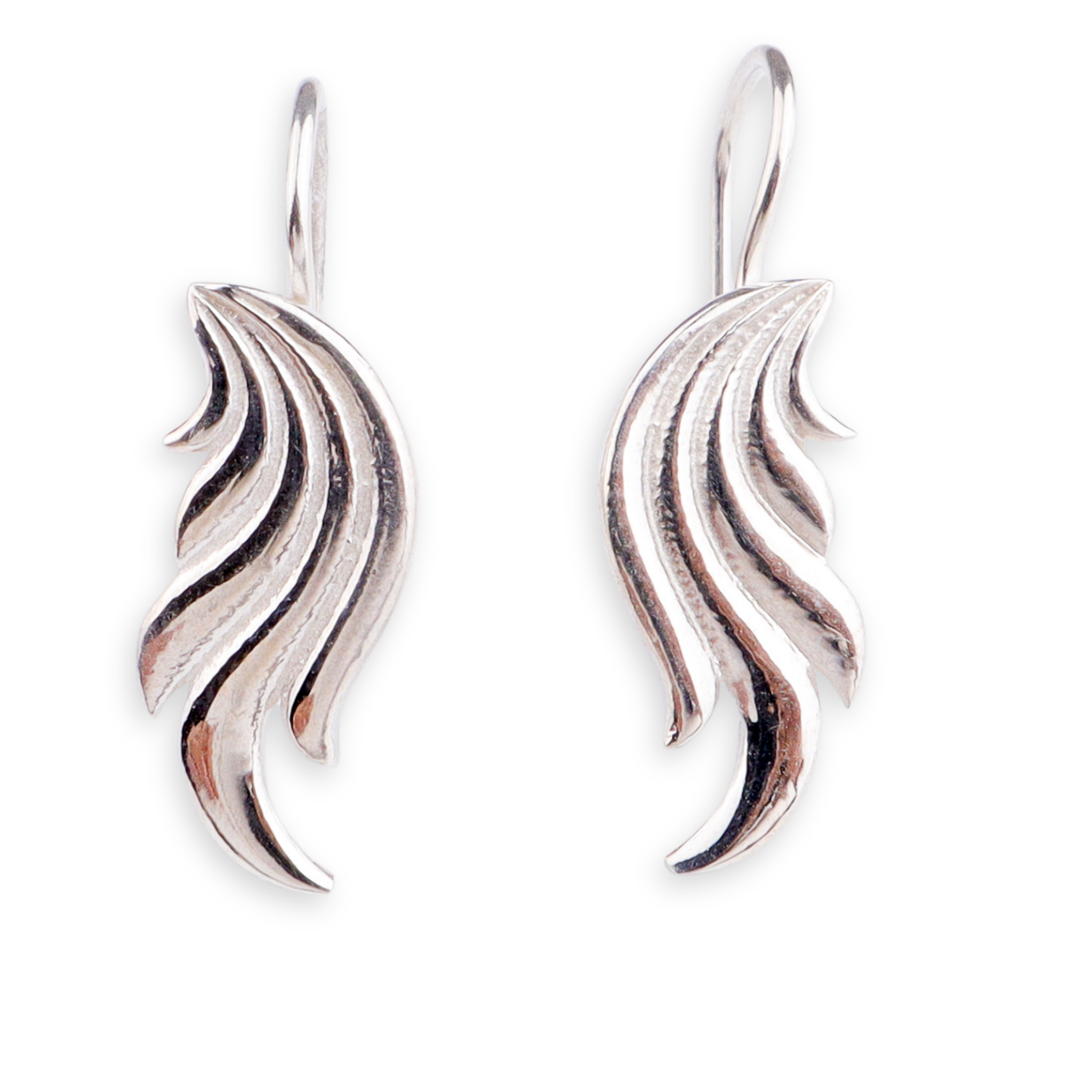 Silver Wing Earcuffs