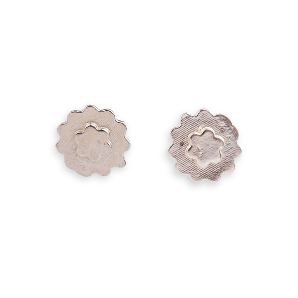 Silver Saaj Motif Earring: ताईत (Taait)