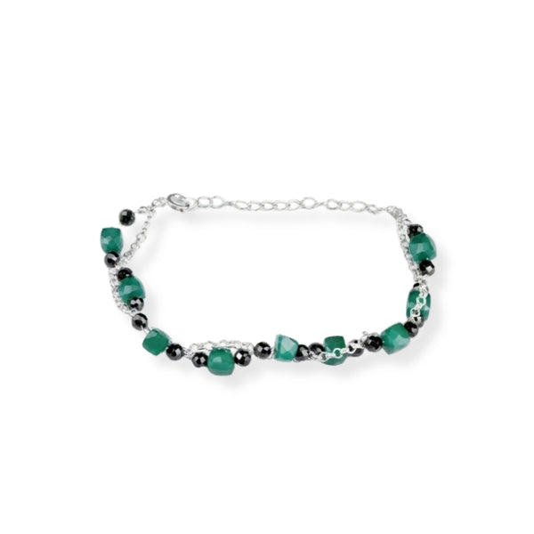 Multicolour Stone Bracelet in 92.5 sterling silver