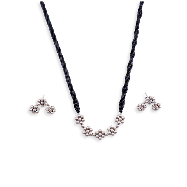 Kudi Basket Long Mangalsutra with Earrings