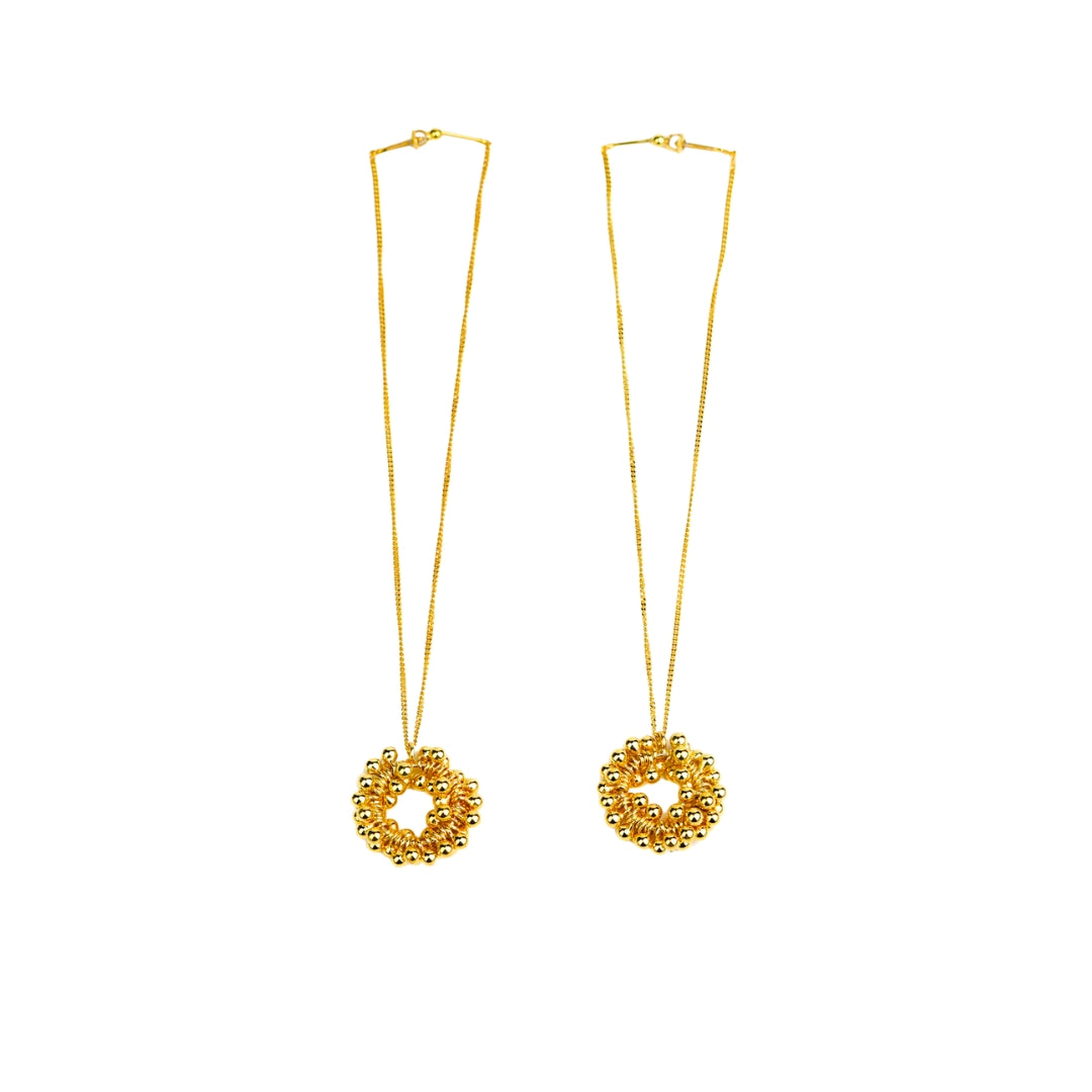 Kashmir Dejhoor Earring - Ghungroo |  92.5 Silver | 22K Gold Plated