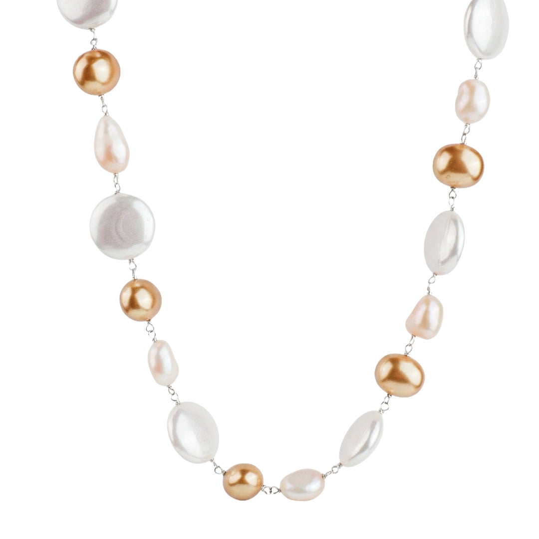 Pearl Silver Ganthan Necklace