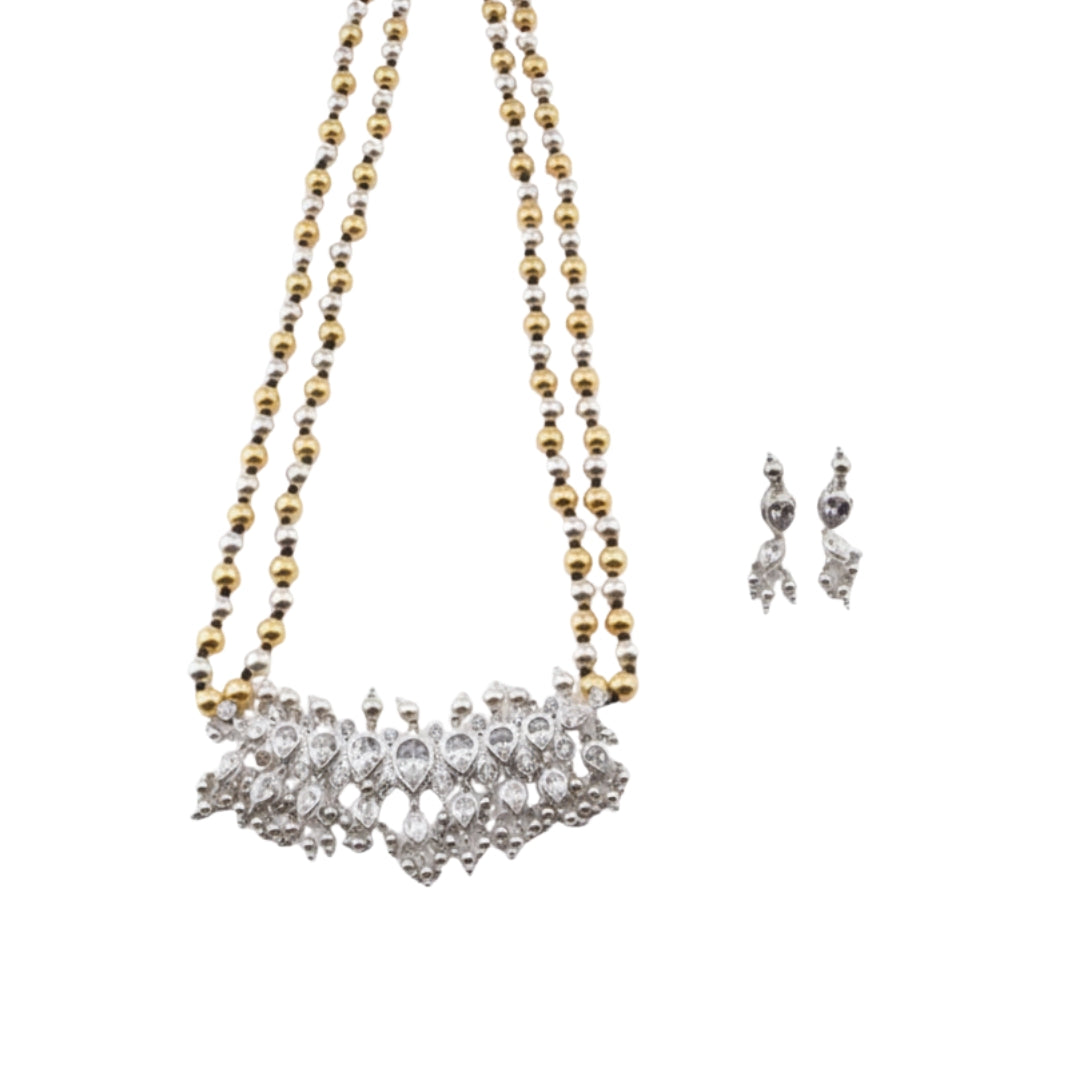 Swarna Rajat Dual Tone Silver Tanmani