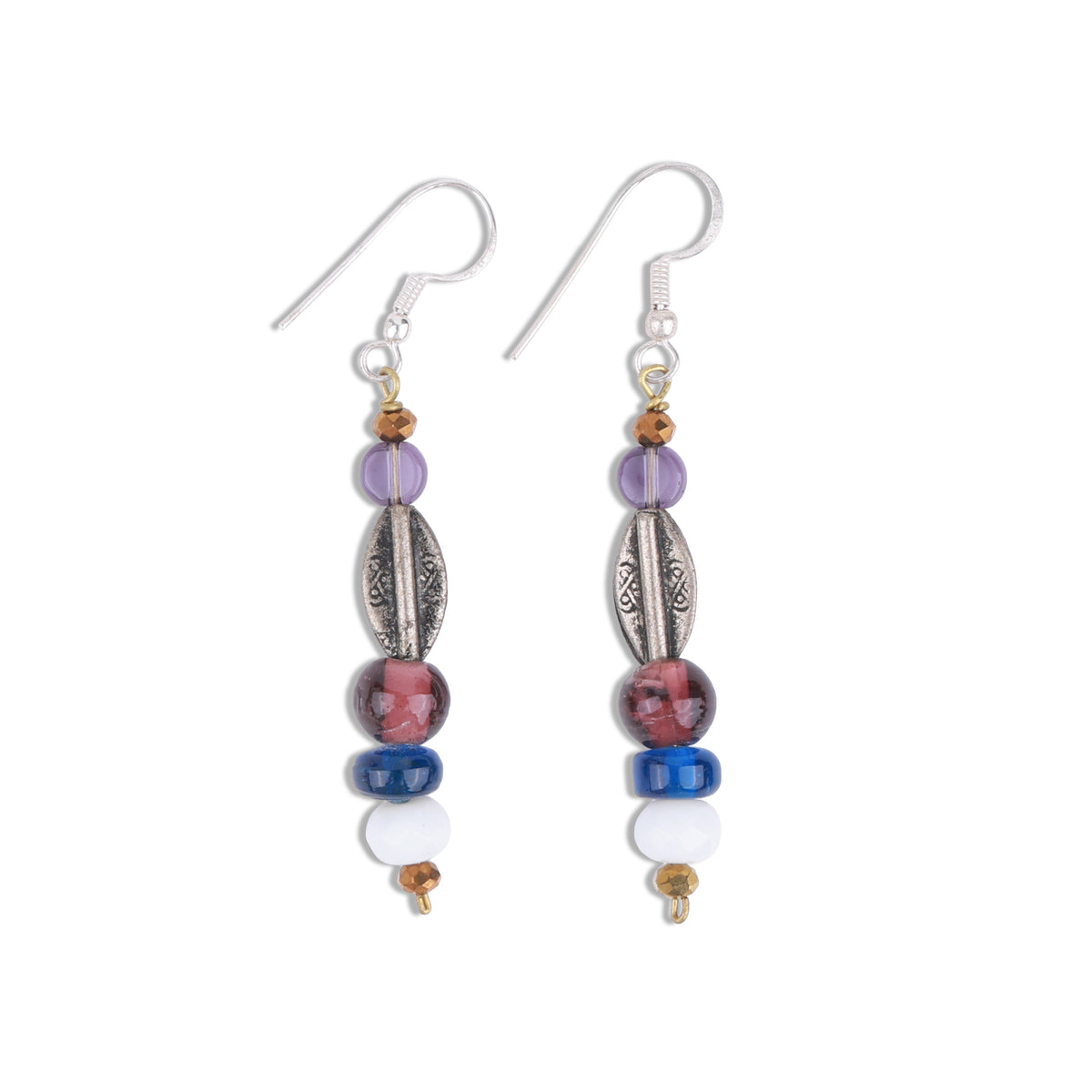 Multicolour Glass Bead Earrings