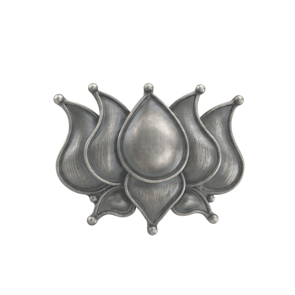Silver Lotus Brooch