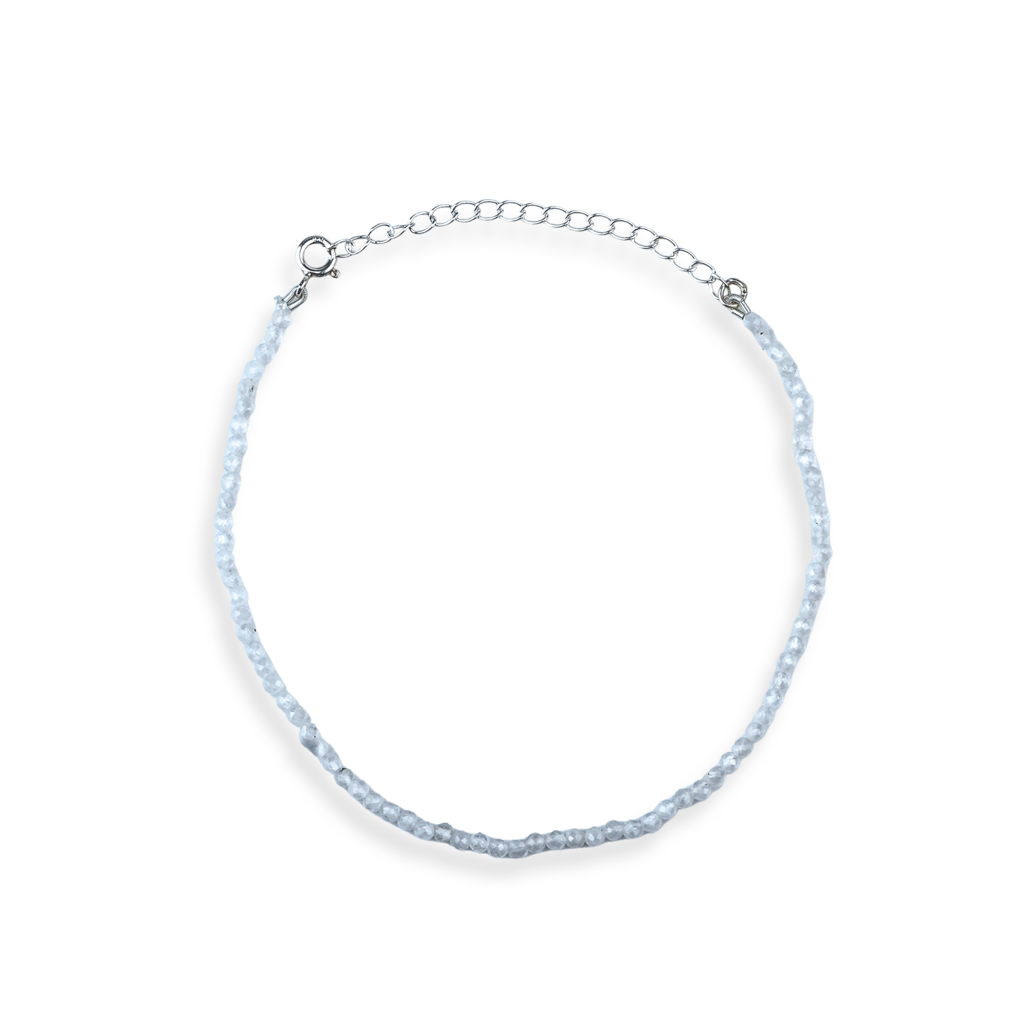 Moonstone Silver Anklet (Project Handmade)