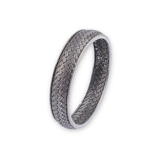 Antique Silver Bangle (Single)