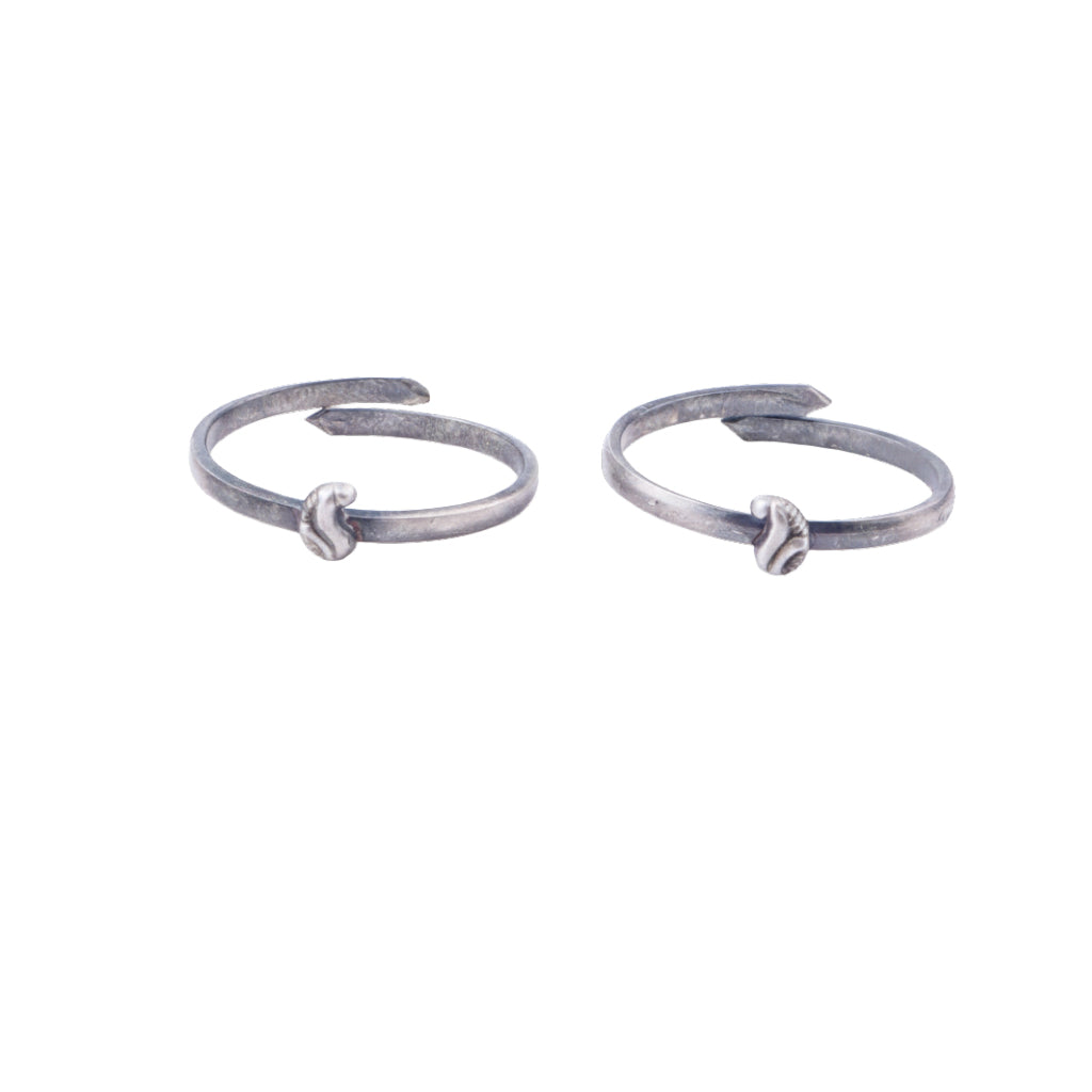 Tiny Silver Adjustable Koyari Toe Ring