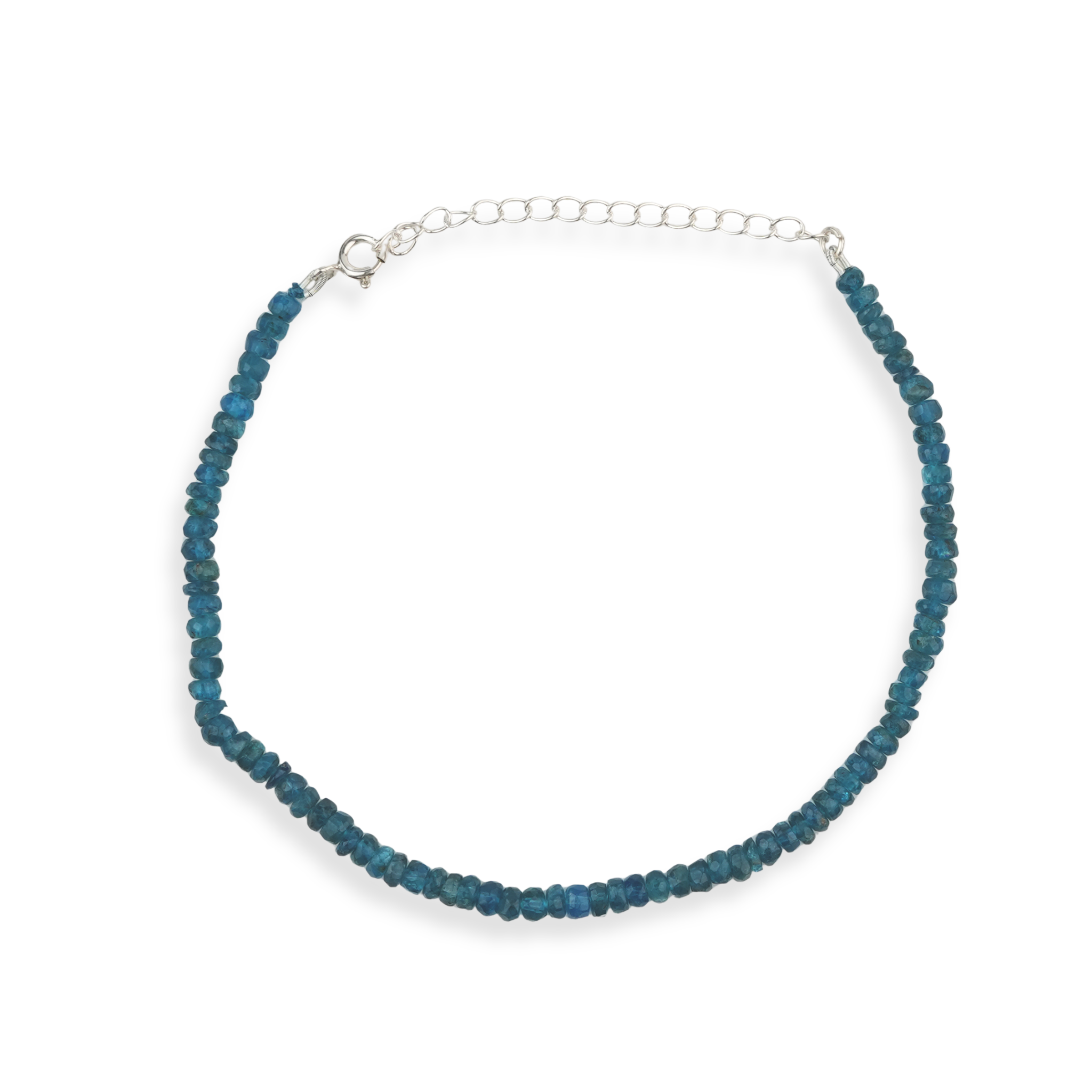 Rhodolite Silver Anklet (Project Handmade)
