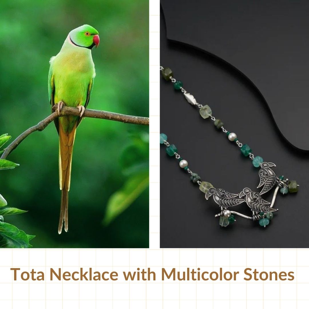 Tota Necklace with Multicolor Stones