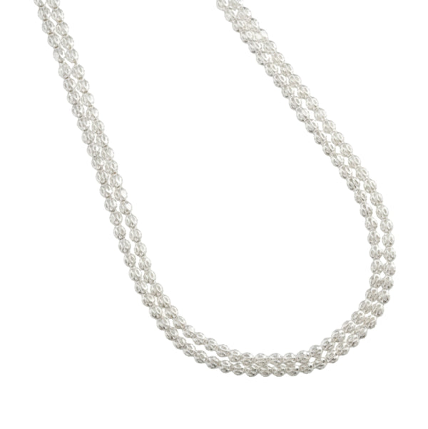 Pohe Haar | 2 Layers | Silver Finish (Made to Order)