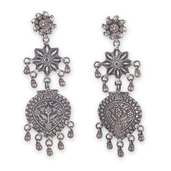 Antique Silver Earrings