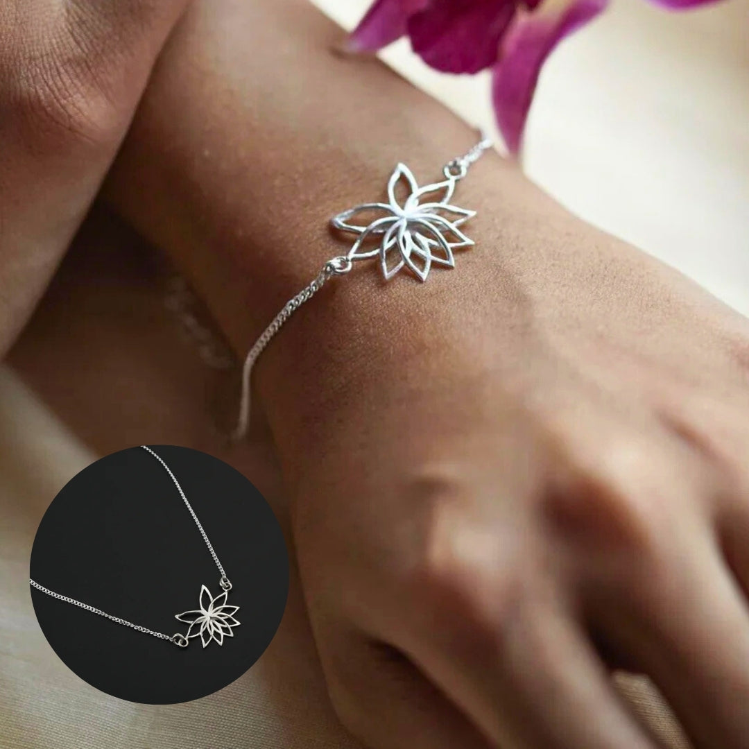 Lotus Silver Bracelet