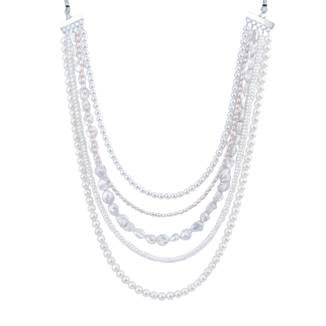 Luxe Necklace - Fresh Water, Boroque and Rice Pearls