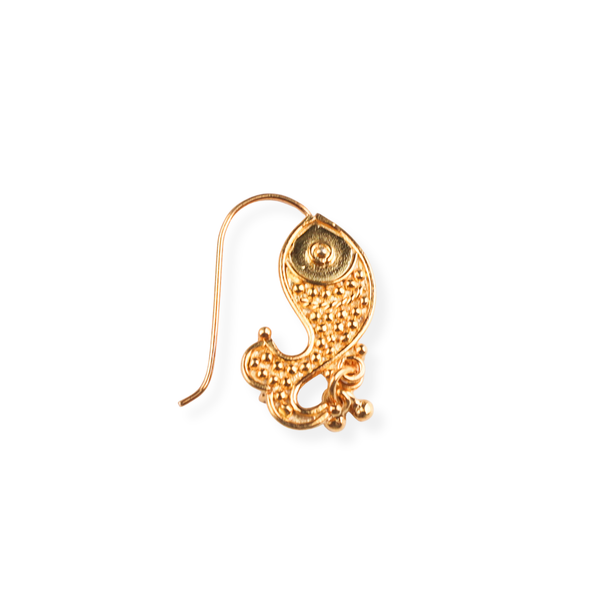 Fish Nath (Pierced) | 22K Gold Plated | 92.5 Silver