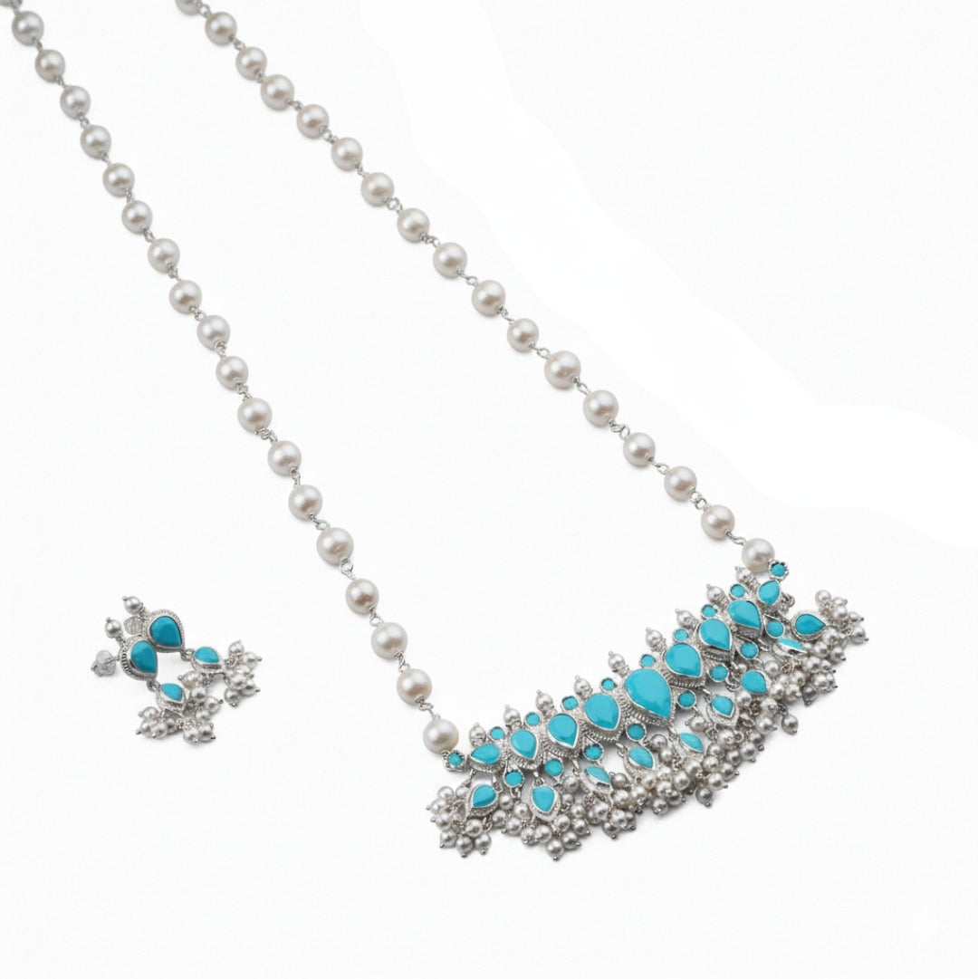 Turquoise Tanmani Set