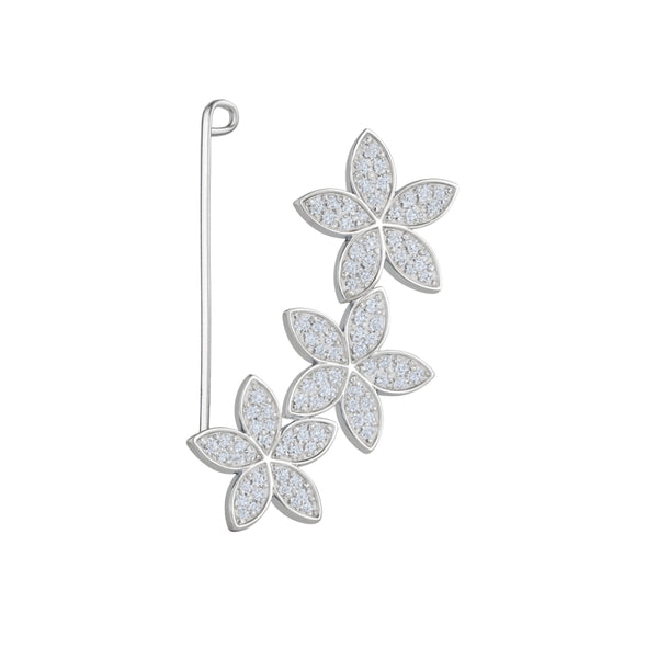 CZ Flower Nath Clipon (Big)