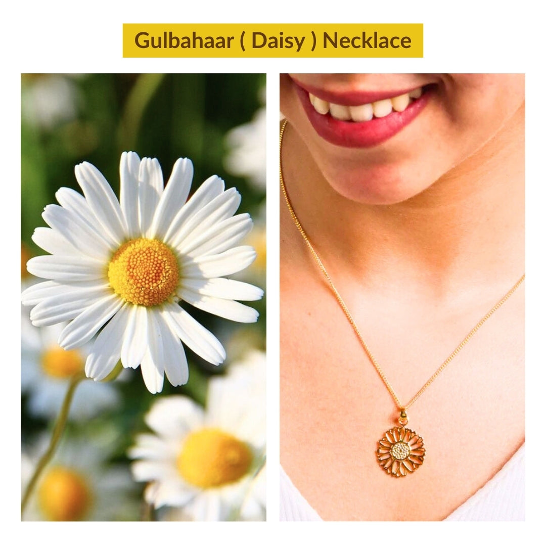 Gulbahaar Charm Necklace |  92.5 Silver | 22K Gold Plated