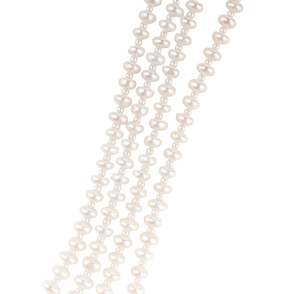 Luxe Necklace - Layered Fresh Water Pearls