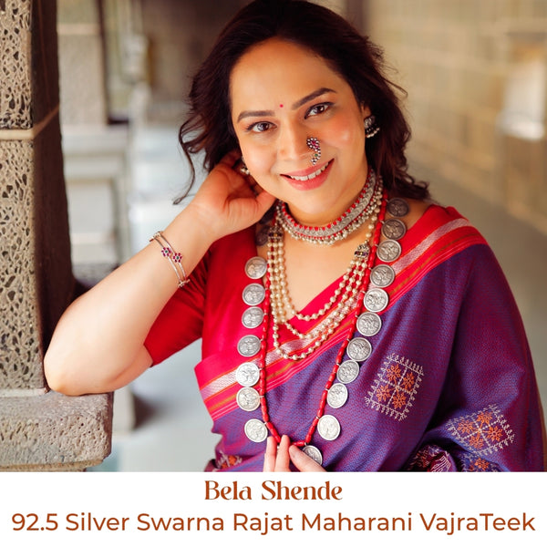 Swarna Rajat Maharani VajraTeek | 92.5 Silver (Made to Order)