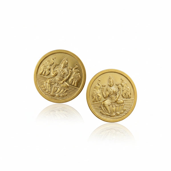 Silver Putali Earrings (Gold Plated) | 92.5 Silver | 22 Carat Gold Plated