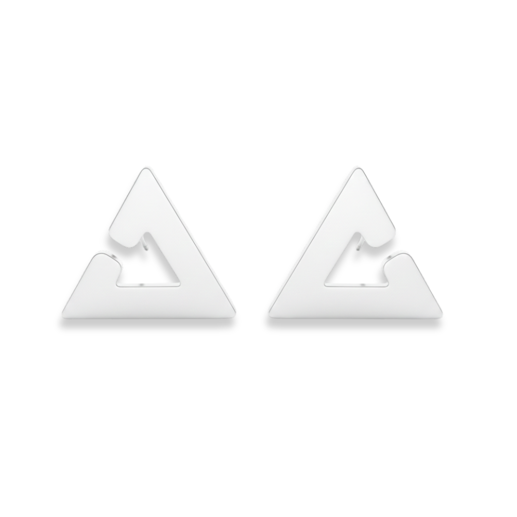 Geometric Triangle Earrings