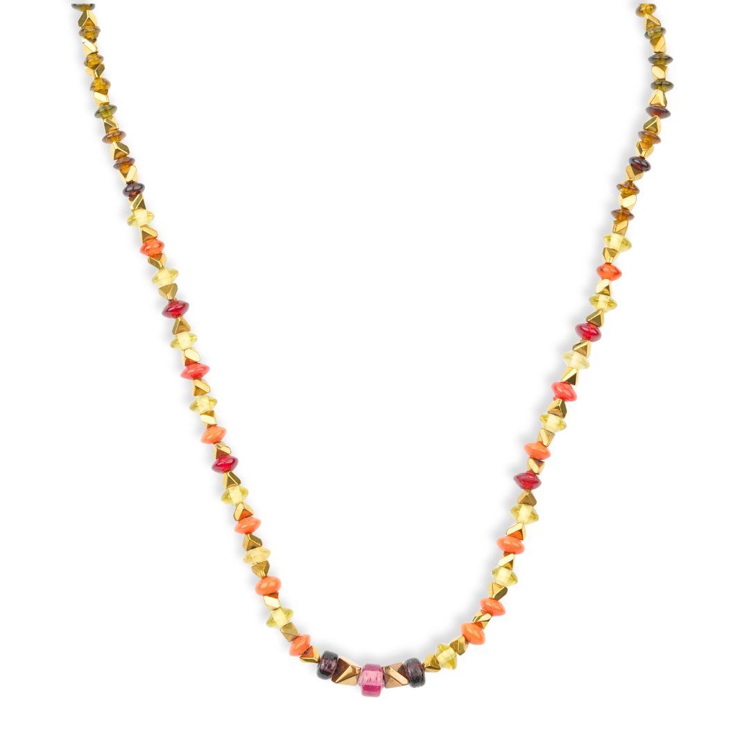 Multicolour Glass Bead Necklace