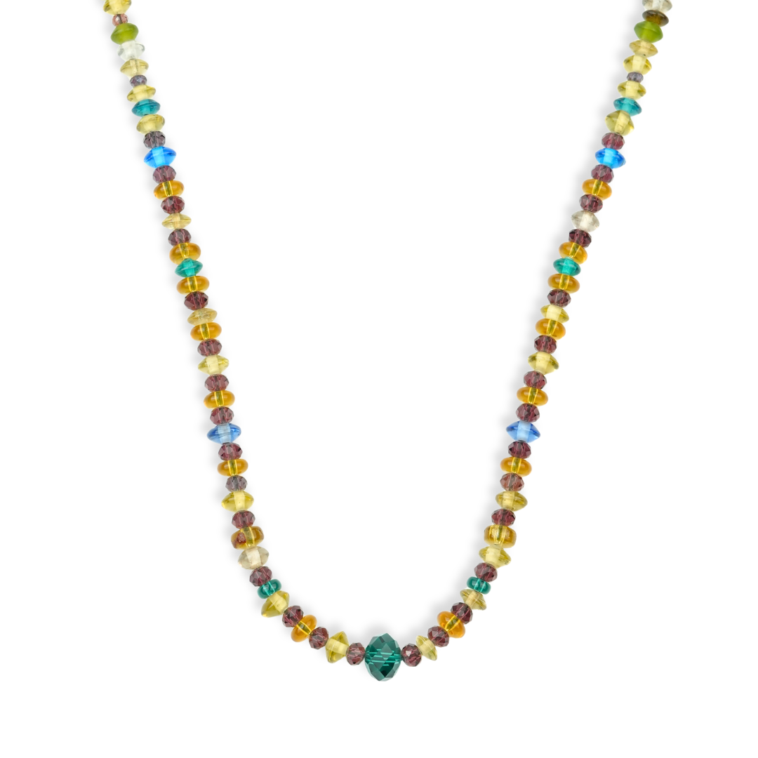 Multicolour Glass Bead Necklace