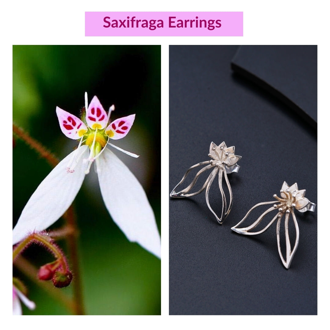 Saxifraga Flower Earrings