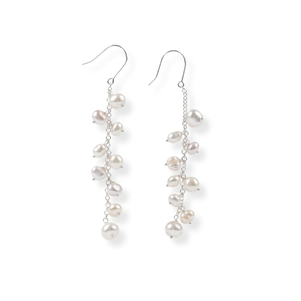 Freshwater Pearl Wine Earrings (Project Handmade)