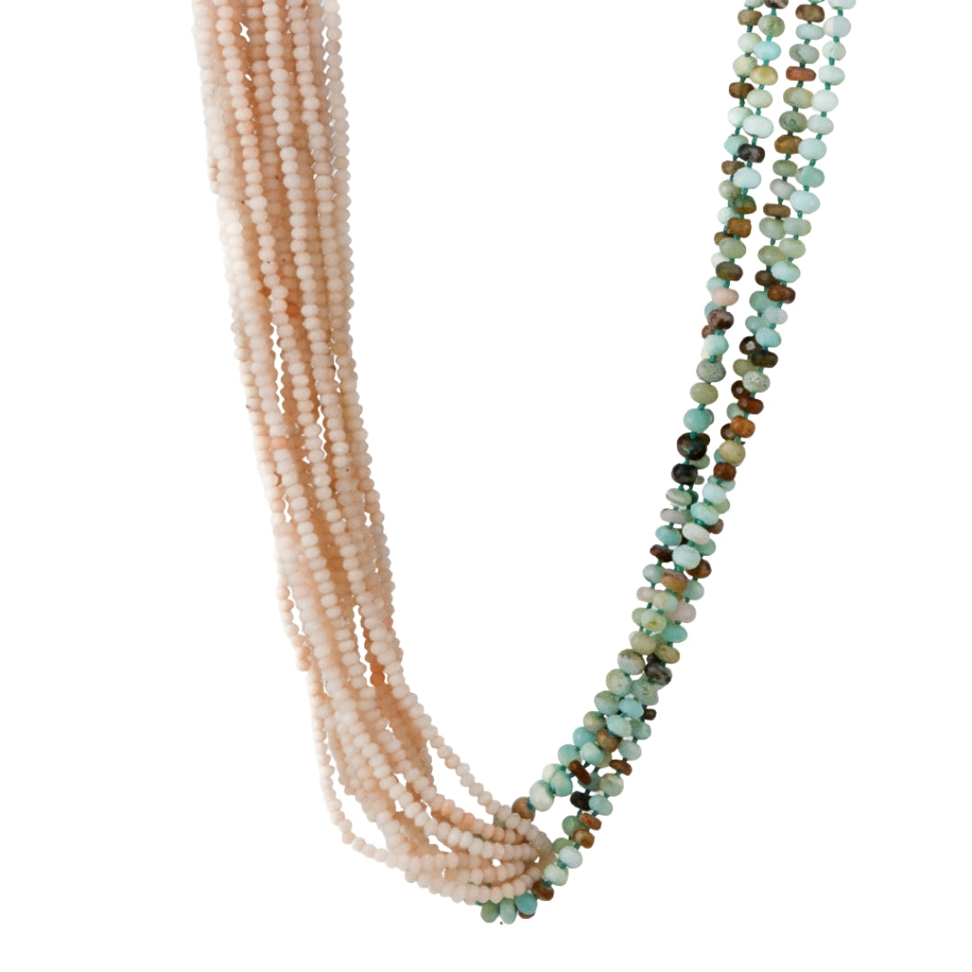 Luxe Necklace - Blue Opal