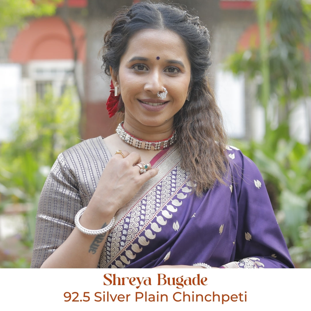 Plain Chinchapeti | 92.5 Silver | Light Oxidised Finish (Made to Order)