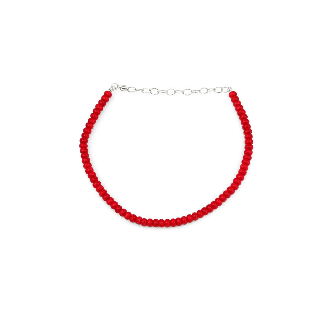 Anklet with Red Sapphire