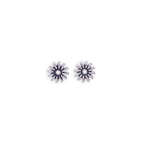 Silver Sun Motif Studs | 92.5 Silver