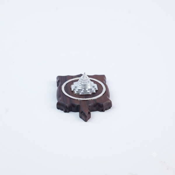 Silver Tortoise Shree Yantra