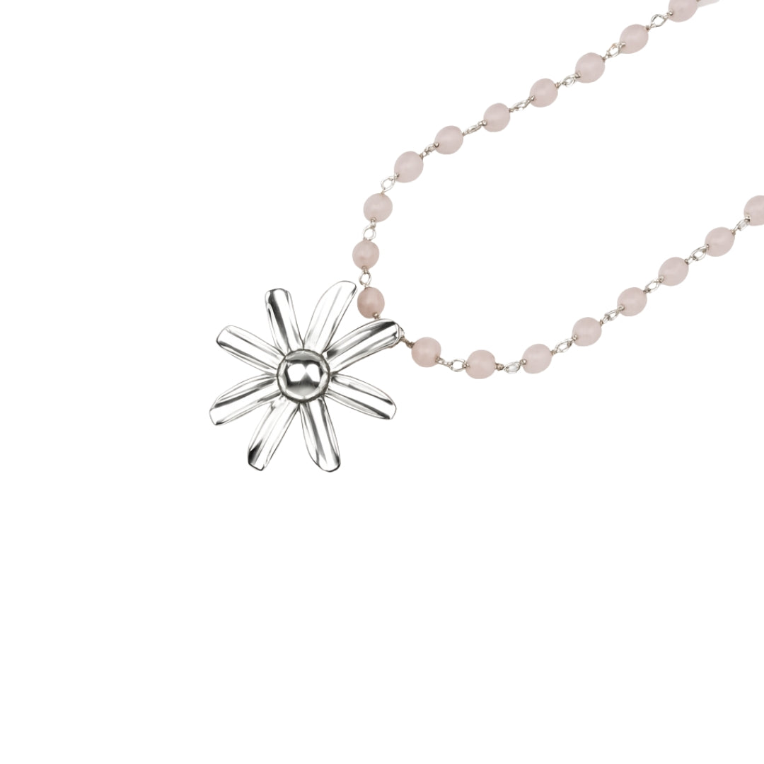 Gulbahaar Necklace with Rose Quartz