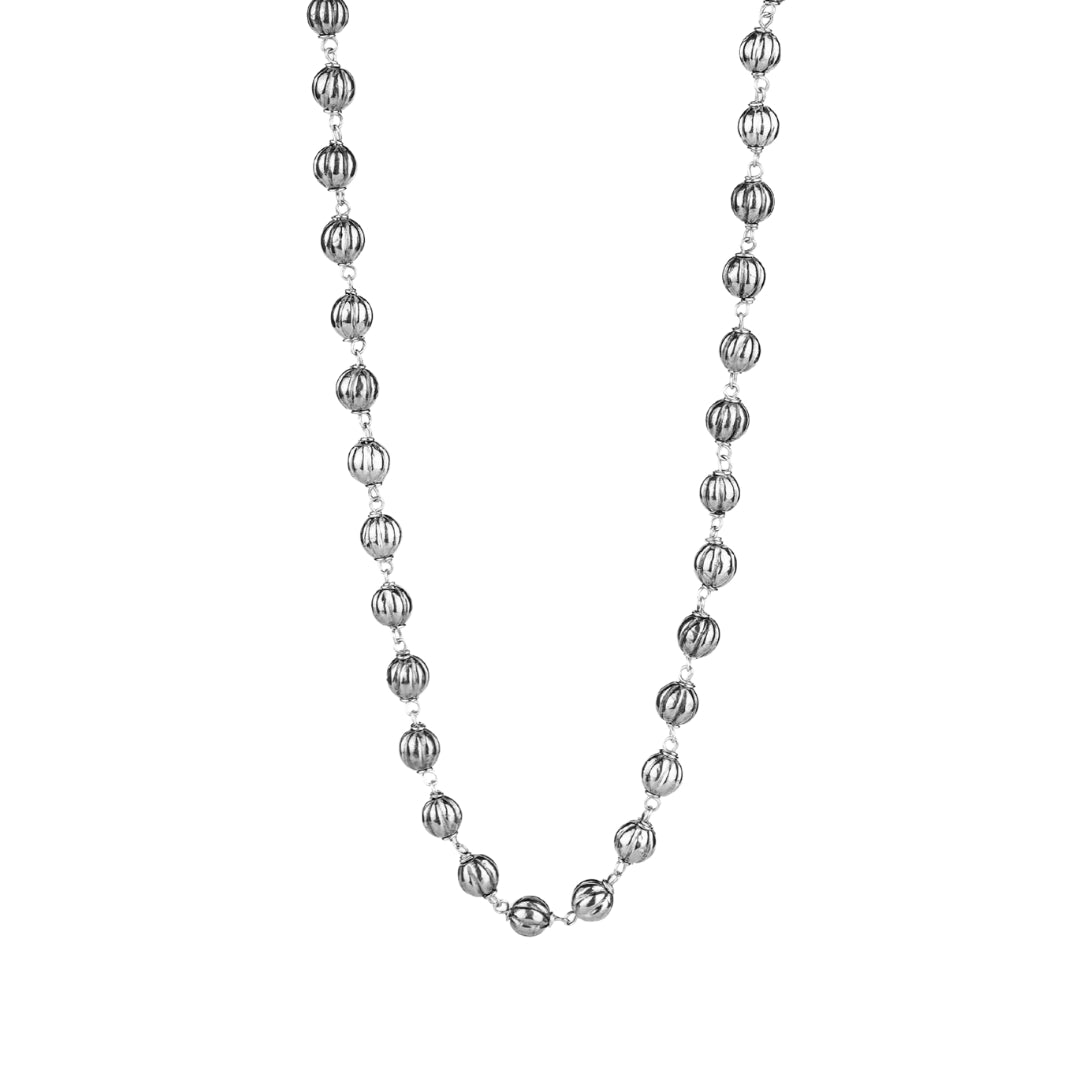 Silver Bead Ganthan Necklaces