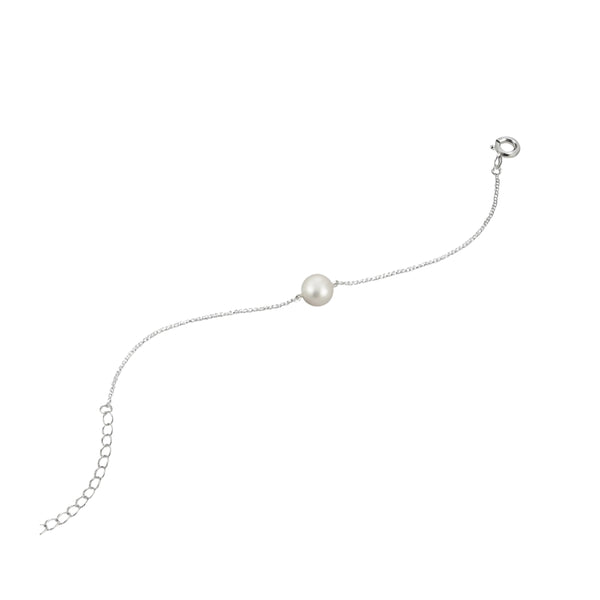 Sterling silver pearl bracelet