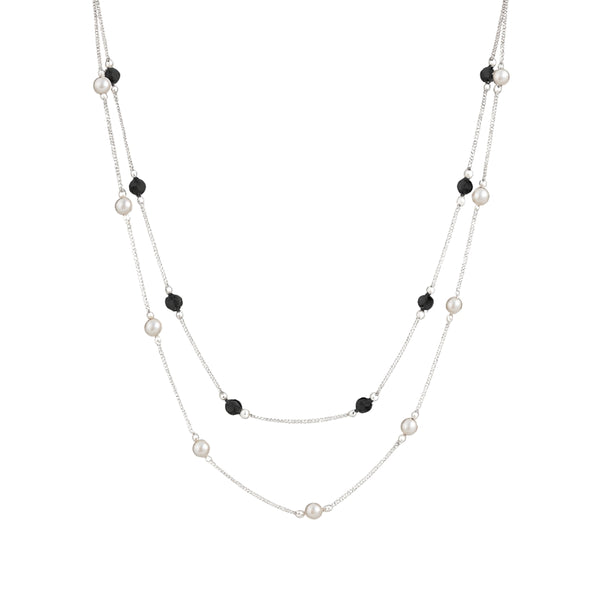 Three Way Silver Chain Mangalsutra in 92.5 sterling silver