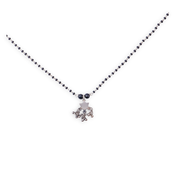 Silver Charm Mangalsutra : Star with Ghungroo