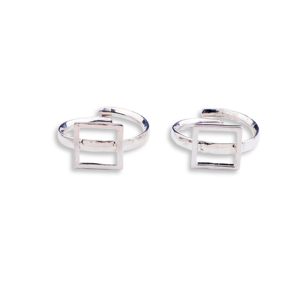 Silver Square Toering