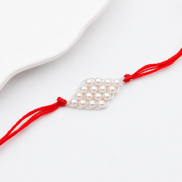 Handmade Pearl Rakhi