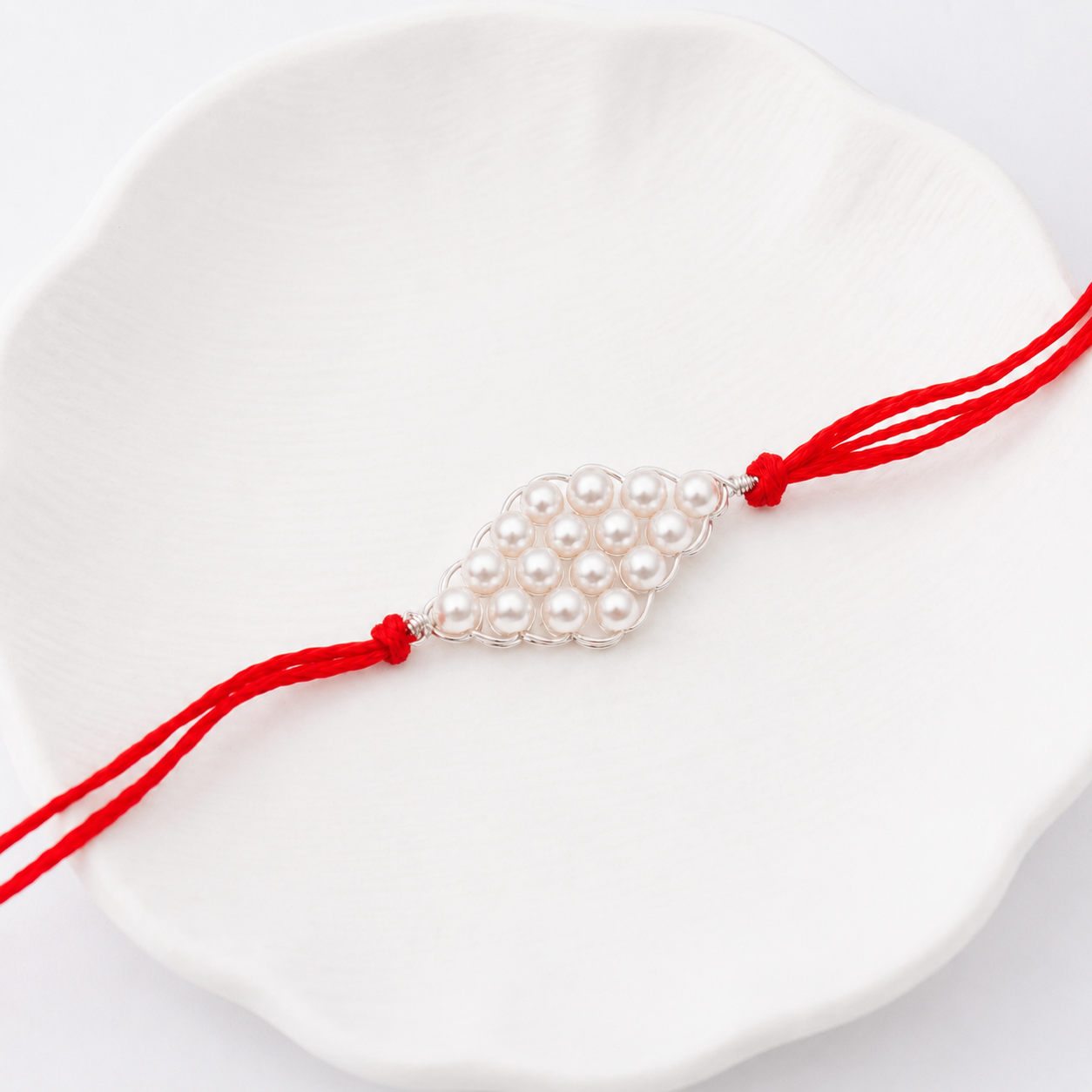 Handmade Pearl Rakhi